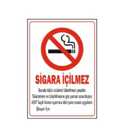 SİGARA İÇİLMEZ 35*50
